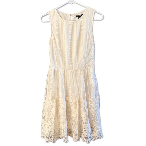 Forever 21 Cream Lace Dress | White Summer Dress - Picture 2 of 7